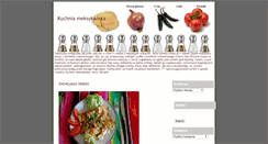 Desktop Screenshot of kuchniameksykanska.com